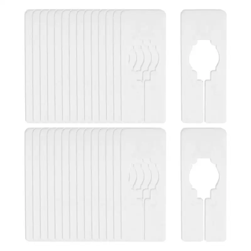 

Clothes Hanger Dividers 30pcs Rack Closet Dividers Reusable Rectangular Clothing Tabs For Clothes Stores Jackets Sweaters Shirts