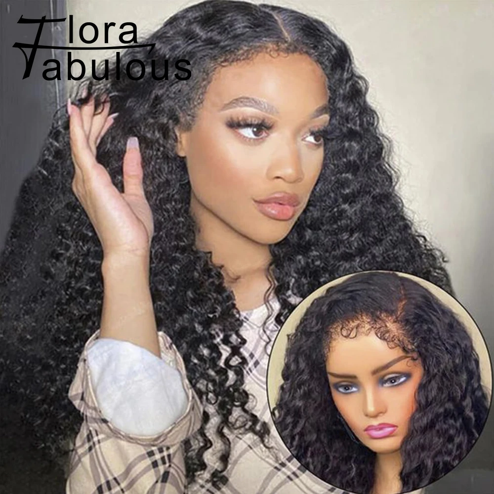 

Afro Kinky Curly Wig 13x6 Hd Lace Front Human Hair Glueless 13x4 4c Edges Lace Front Wigs For Black Women Deep Wave Frontal Wigs