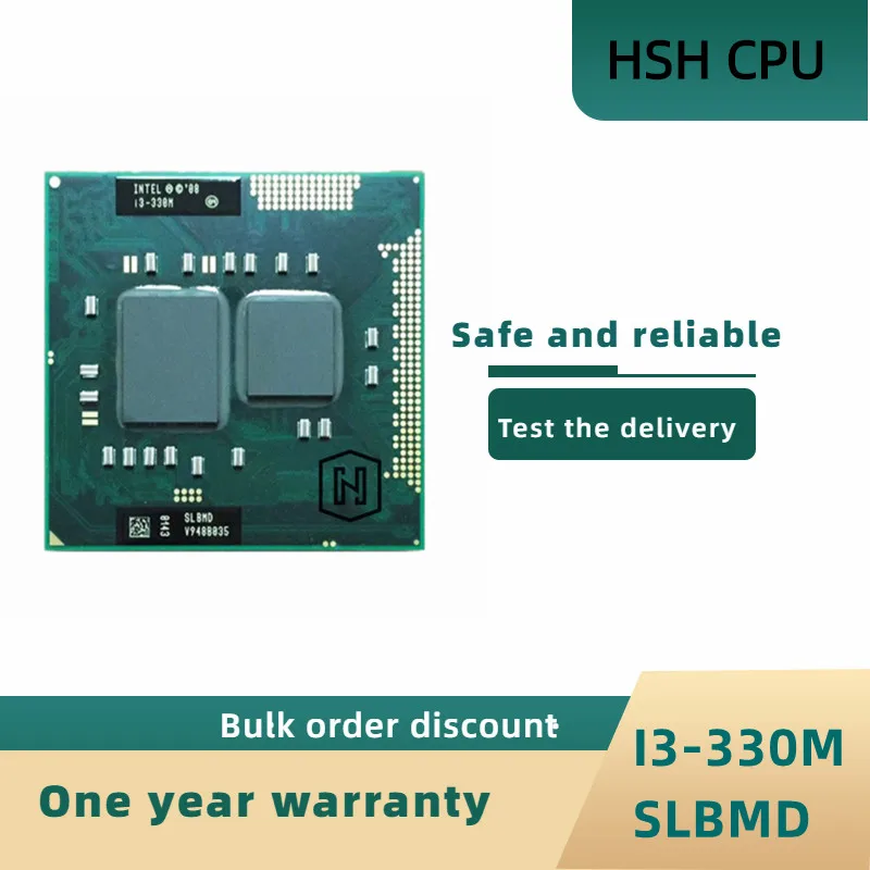 

Процессор Intel Core i3-330M i3 330M 2,1 ГГц SLBMD SLBVT двухъядерный четырехпоточный процессор для ноутбука Socket G1 / rPGA988A