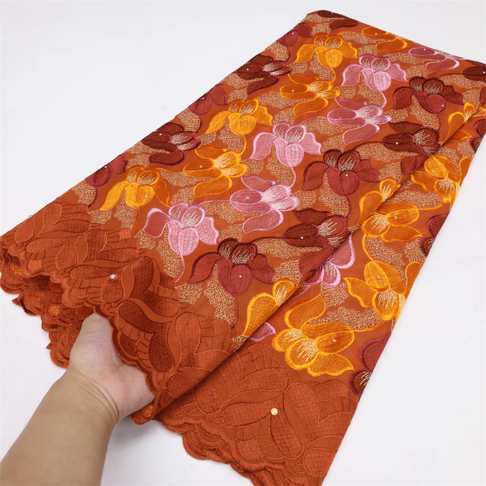 

Cotton Swiss Voile Lace In Switzerland 2022 Nigerian Embroidered Dry Lace Fabric White African Lace Fabric For Wedding LY1721