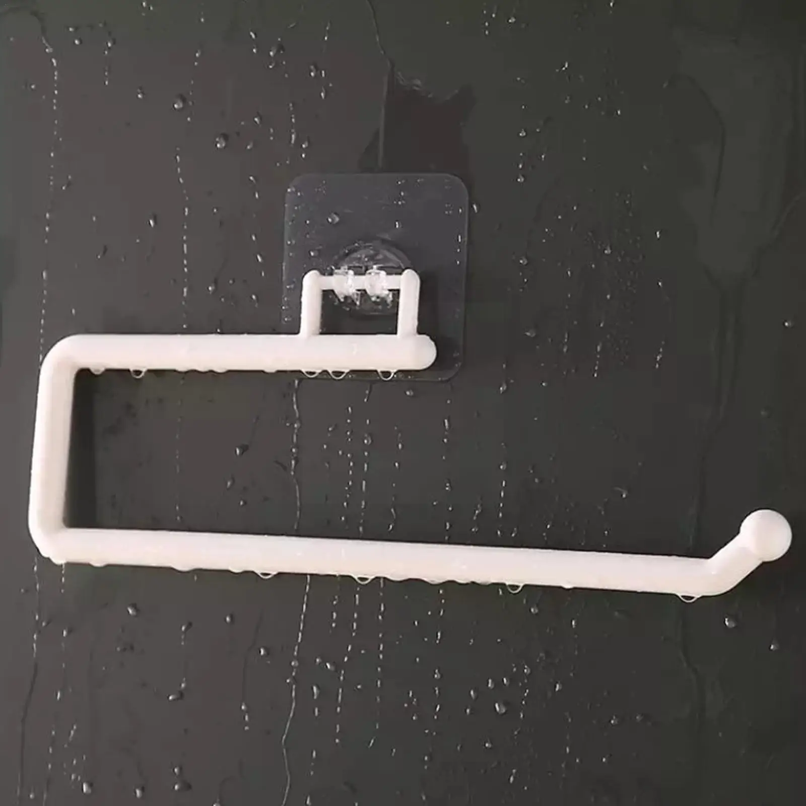

Wall Mounted Paper Towel Holder Wall Mounted Hooks Organizer Bath Storage Kitchen Accessories Supplies Gadget Tools Cabinet P3O9