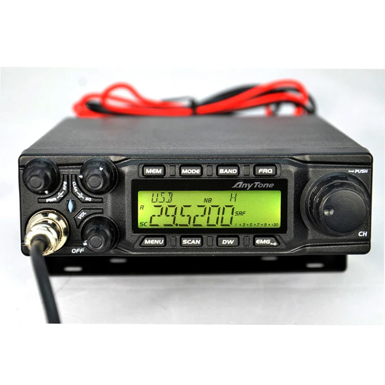 AnyTone AT-6666 10-метровое радио для грузовика с режимом SSB (PEP)/FM/AM/PA большие ЖК-дисплеи