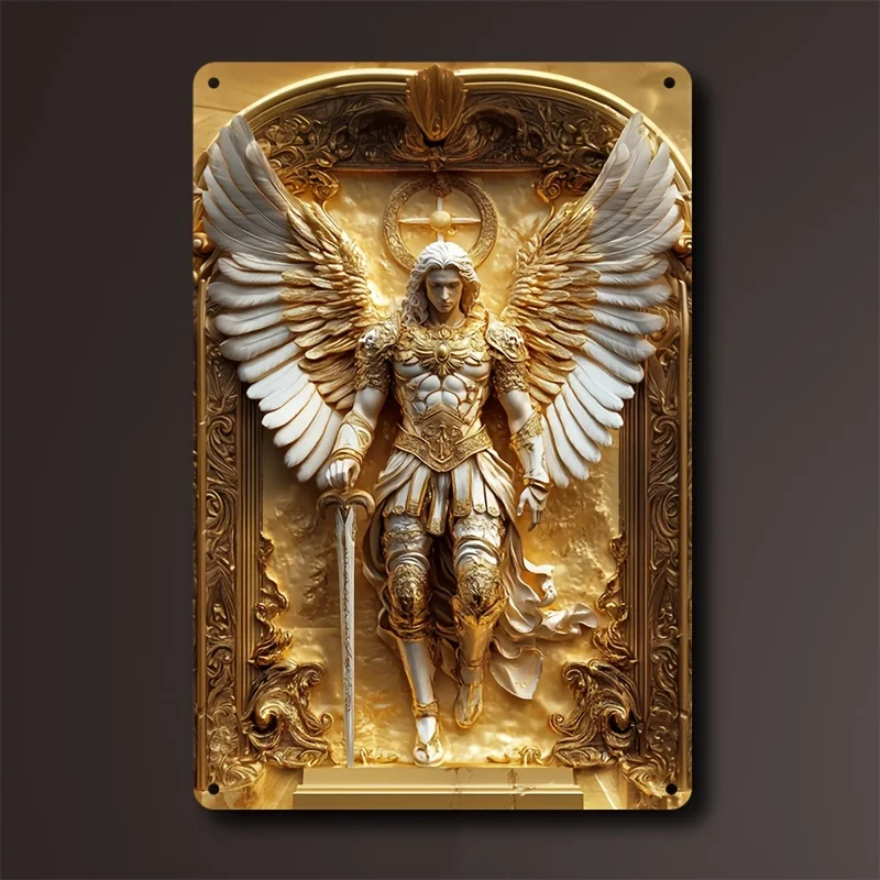 Алюминиевая табличка Золотой архангел Михаил михаил спартакович пляцковский ребятам о зверятах