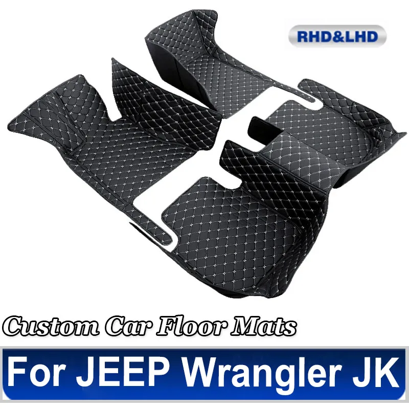Автомобильные коврики для JEEP Wrangler JK (4 двери) 2011-2017 комплект водонепроницаемых