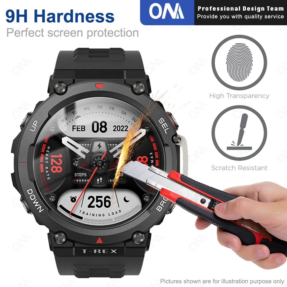 2-в-1 защитный чехол + Защитное стекло для экрана Amazfit T Rex 2 TRex Смарт-часы бампер
