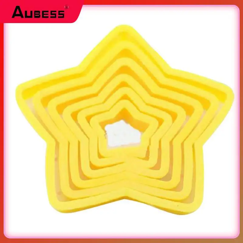 

6pcs/set Cookies Cutter Frame Practical Fondant Biscuits Cake Mould DIY Star Moulds Christmas Cookie Maker Cake Decorating Tools