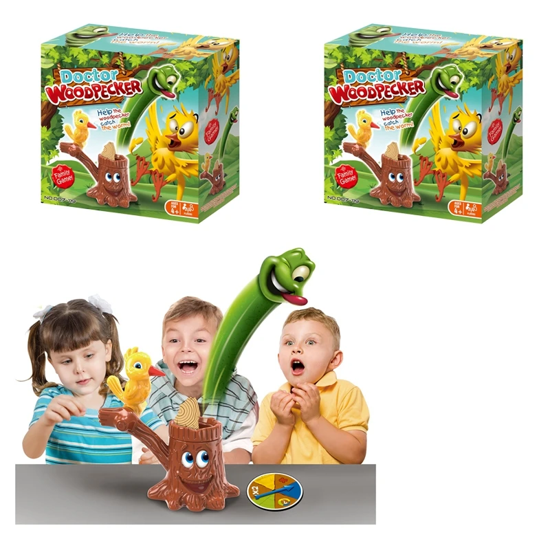 2022 New Woodpecker Eating Insect Tabletop Game Parent-Child Interaction Tricky Multiplayer Game Children's Educational Toys enlarge