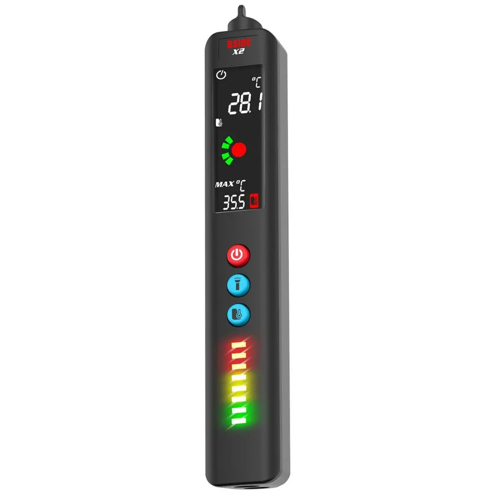 

Good Quality X2 Voltage Detector Smart Multimeter Non-Contact Infrared Thermometer Live Wire Test Tube Meter With EBTN Display