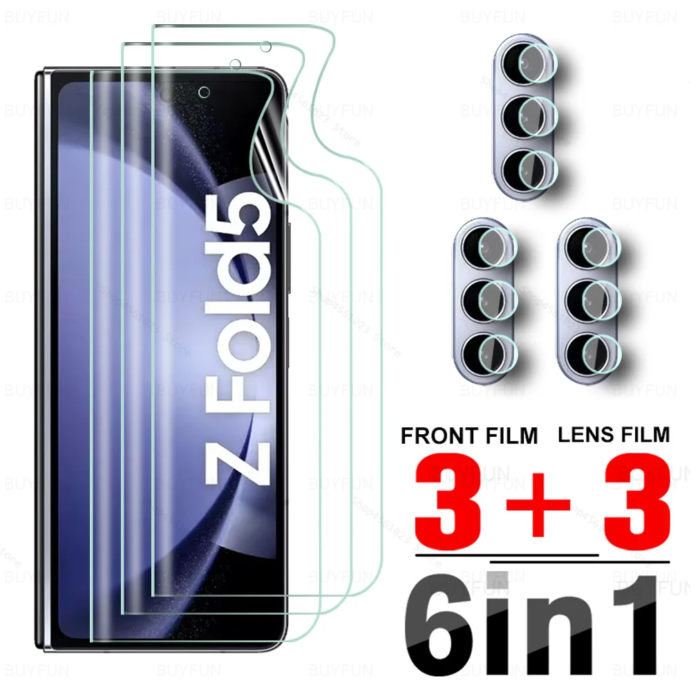 Мягкая Гидрогелевая пленка для Samsung Galaxy Z Fold6 5G 6 в 1 SamsungZFold6 Fold zfold 5fold5 ZFold6 2024