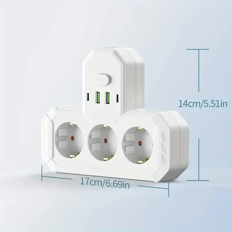 

EU розетка с USB и Type-C портом