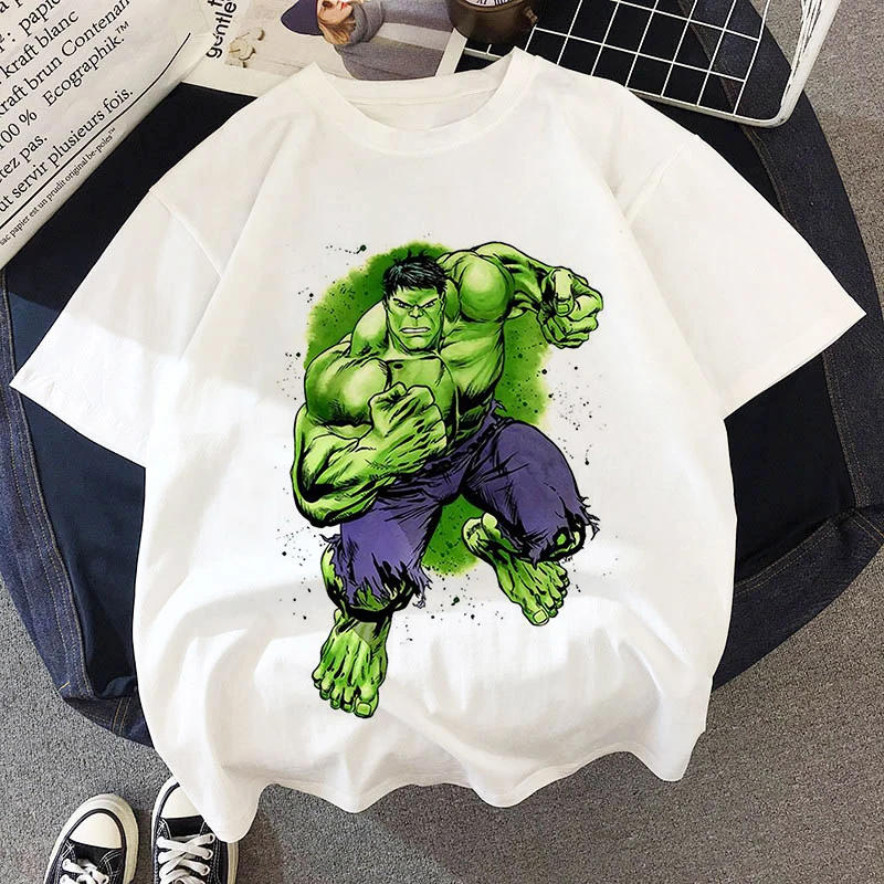 Marvel T Shirt Disney Plus Harajuku Cartoon Fashion T-shirts 2 3 4 5 6 7 8 9 Age Boy Summer Clothes Super Cool Short Sleeve Tee
