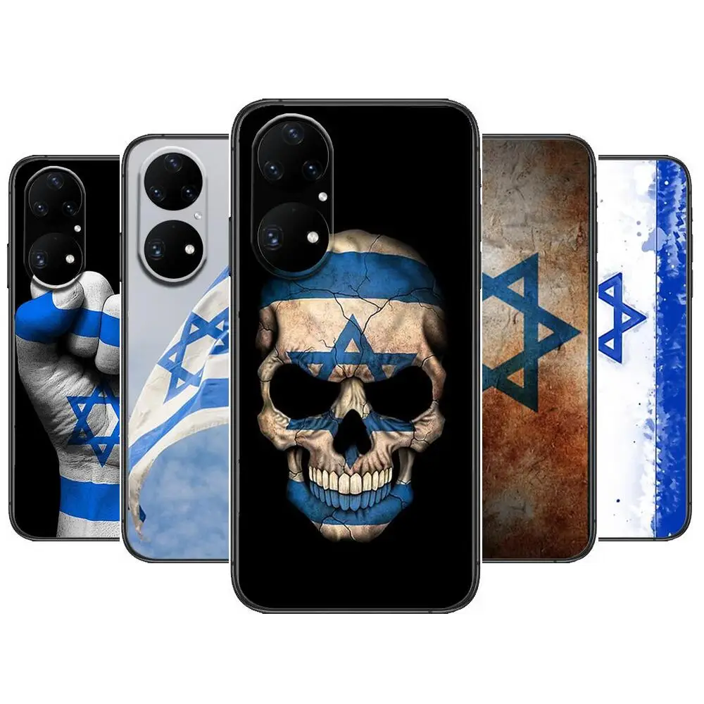 

Israel Flag Phone Case For Huawei p50 P40 p30 P20 10 9 8 Lite E Pro Plus Black Etui Coque Painting Hoesjes comic fas
