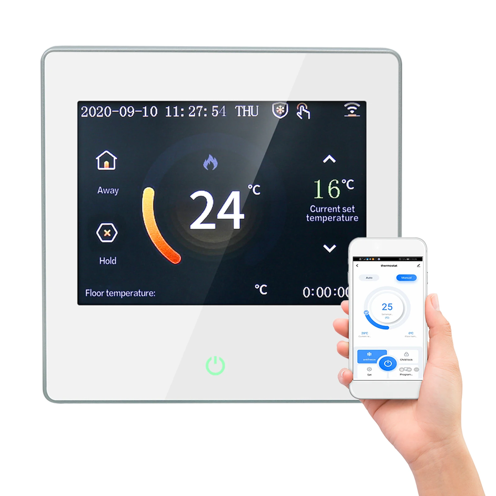 

WiFi Smart Thermostat Water Heating / Electric Floor Heating Temperature Remote Controller for Google Assistant Alexa Dropship