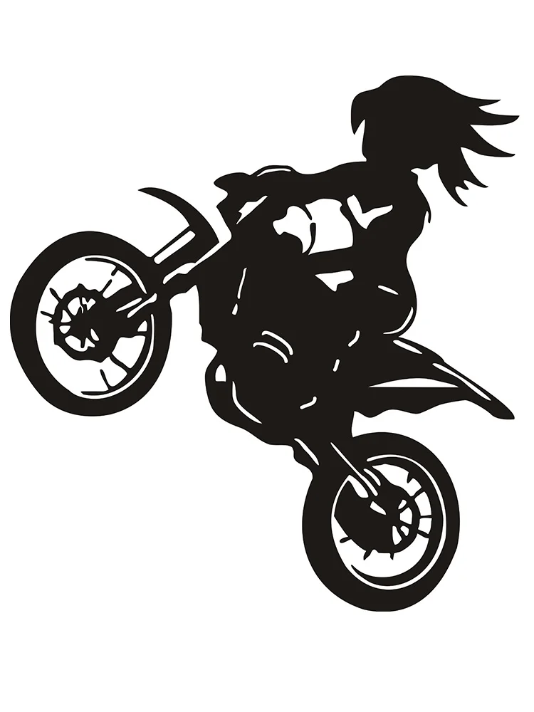 

Free Shipping New Wall Decal Sticker Vinyl Decor Bedroom Tribal Dirt Bike Moto Motorcycle 22inX35in