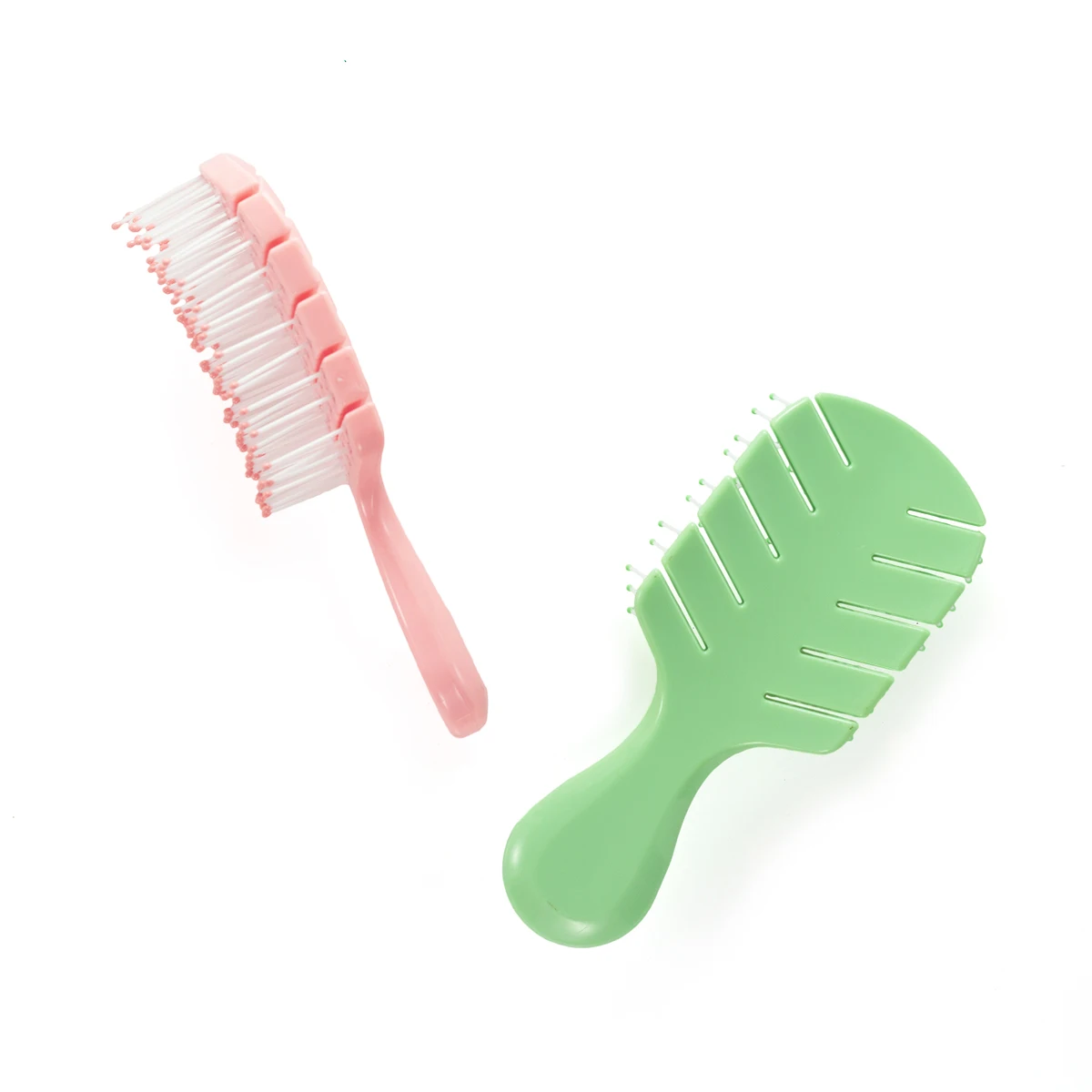 Autumnfish Мини пушистая Расческа для укладки розовая зеленая Массажная кожа головы