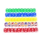 13 мм, 10 шт., прозрачные шестисторонние пятна, игрушечные кубики D6, ролевая игра, ролевые игры