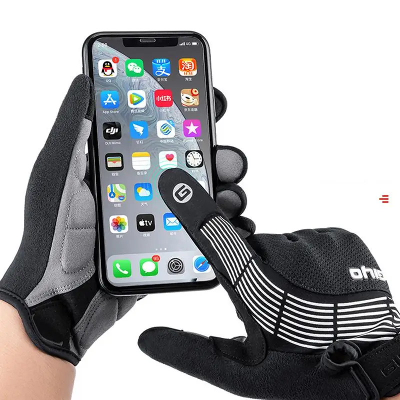 Зимние спортивные перчатки зимние велосипедные Нескользящие с закрытыми