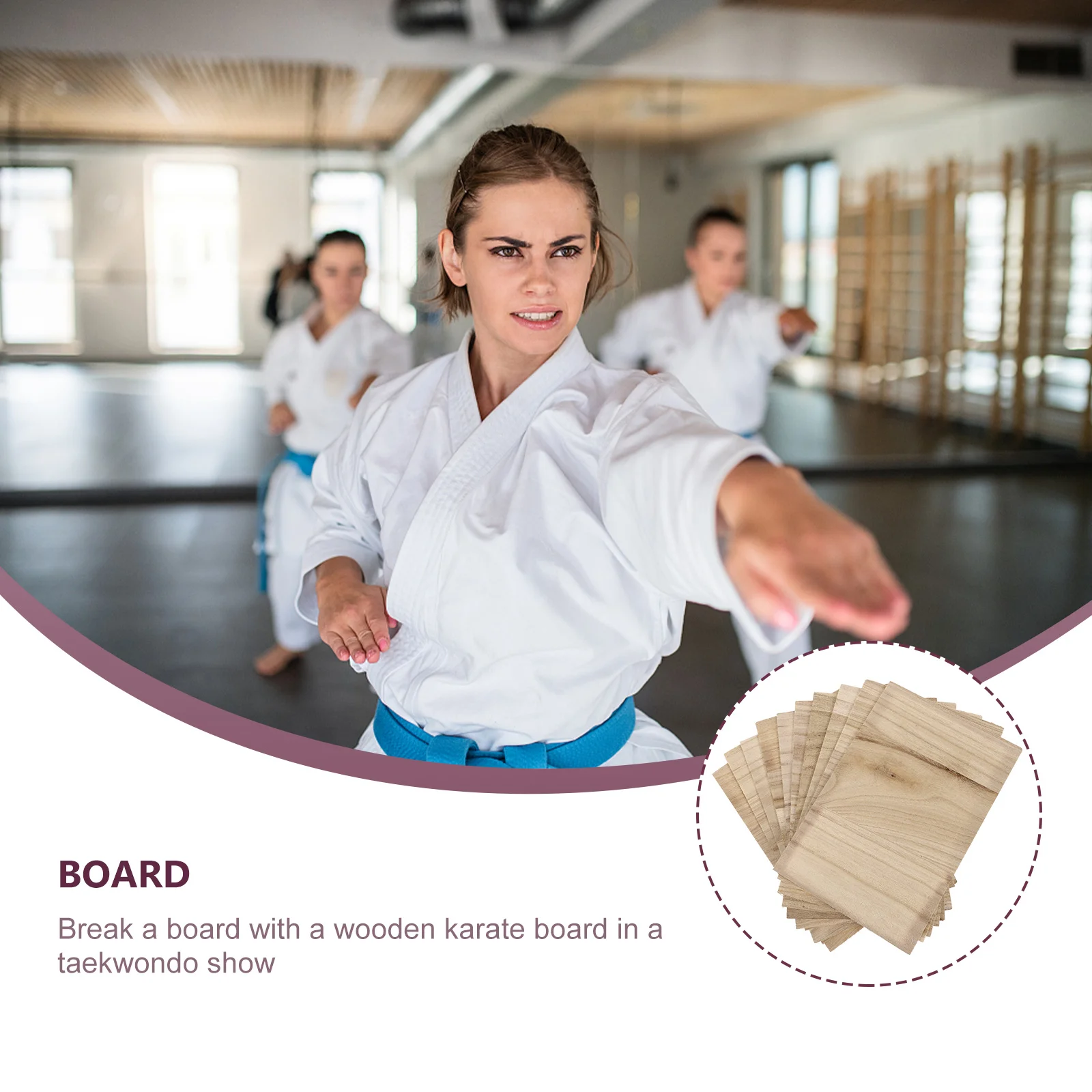 

Boards Breaking Taekwondo Board Woodkarate Plank Wooden Training Rebreakablepunching Professional Kick Performing Kids Planks