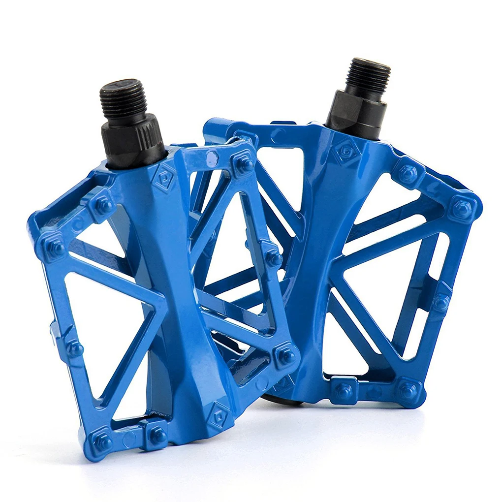 1 Pair Bicycles Pedals Safety Anti-skid Bike Pedal Comfortable Portable Cycling Flat Platform Replacement Spare  White