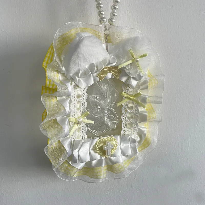 Кружевной плюшевый держатель для карт Sweet Diy