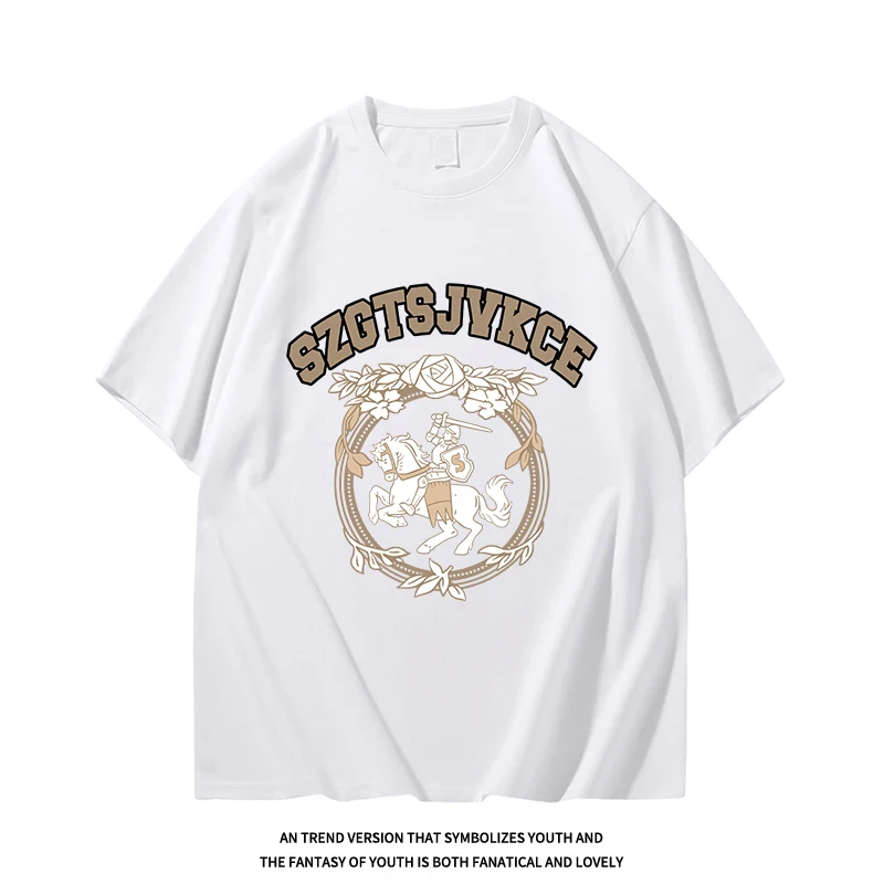 

Tiktok Quality Pure Cotton Short SleeveTT-shirt Women's Summer2022Mid-Length round Neck New Korean Style Cartoon Top plus Size W