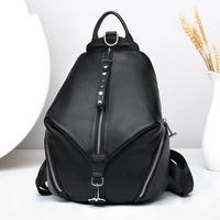female backpack real cowhide leather women backpacks 100 genuine leather travel feminina large capacity theft college back pack