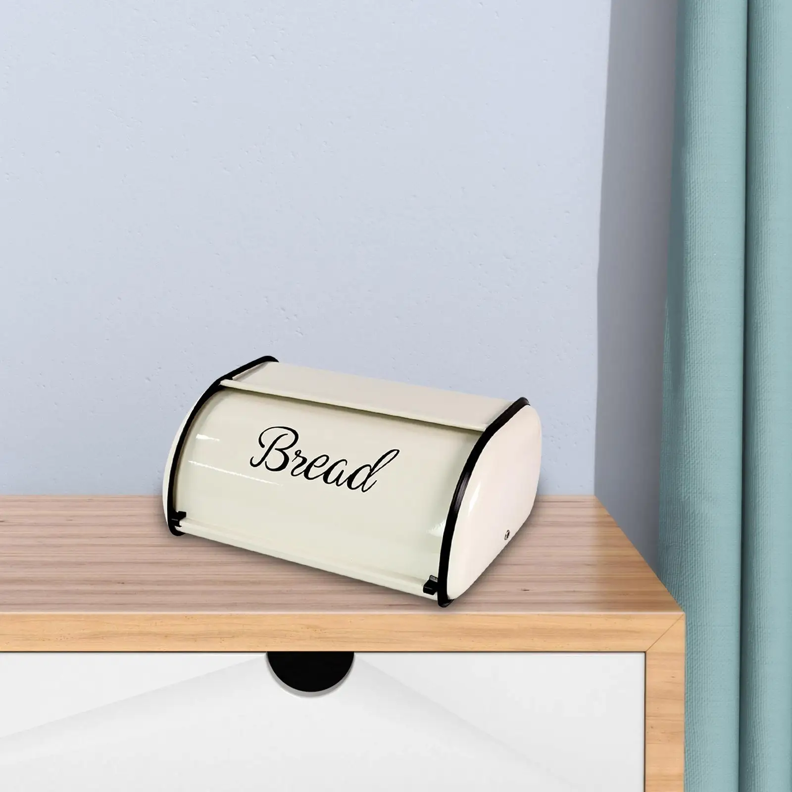 Корзина для хлеба с крышкой в рулоне винтажная металлическая коробка