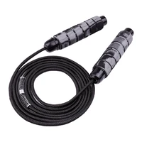 skipping rope ball bearings jump rope rapid speed muscle grip wire body building exercise boxing training home fitness gym
