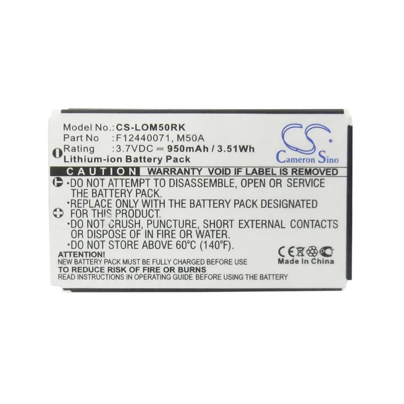 

Suitable Log itech / Log itech Dinovo Edge Mouse Battery 190304-200