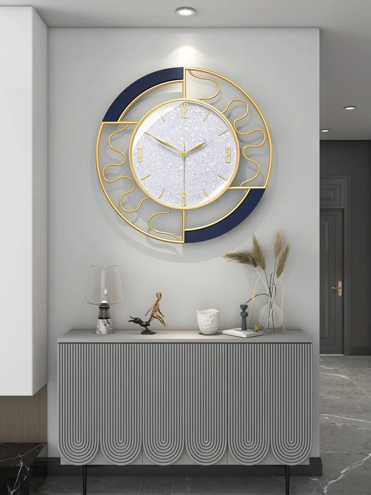 

Светильник лые Роскошные Настенные часы для гостиной, современные минималистичные часы для создания атмосферы, новинка 2022 года, креативные...