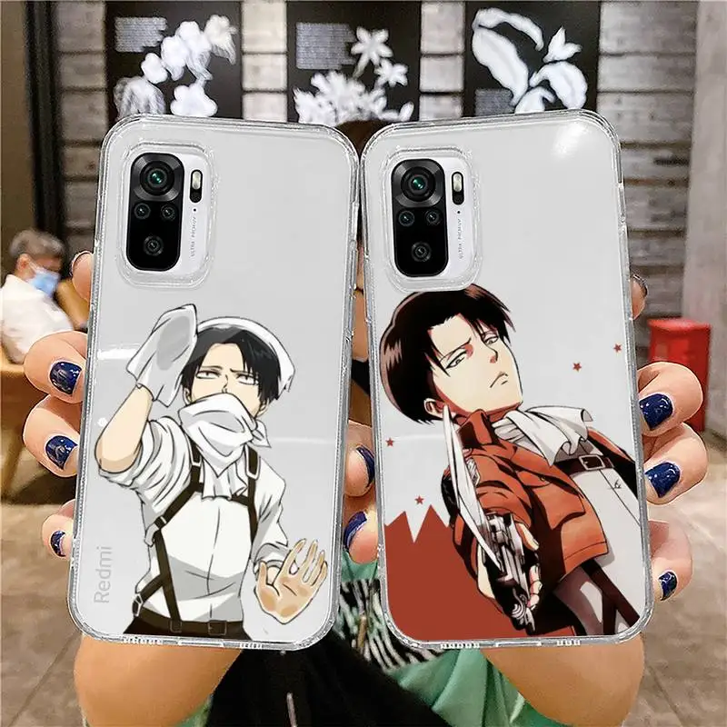 

Attack on Titan Phone Case For Xiaomi 11 Redmi Note 10 9 8 7 pro lite T A S 10T 9A 9S 8T Pro 4G Transparent Coque Funda