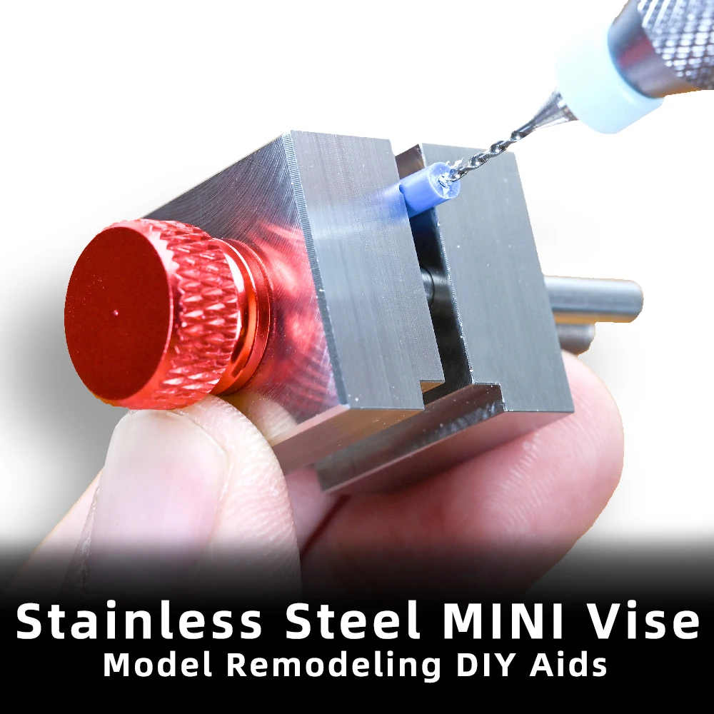 Фото Мини-тиски из нержавеющей стали для реконструкции моделей, DIY, износостойкие, водостойкие, Gundam, военный инструмент для строительства модели №1