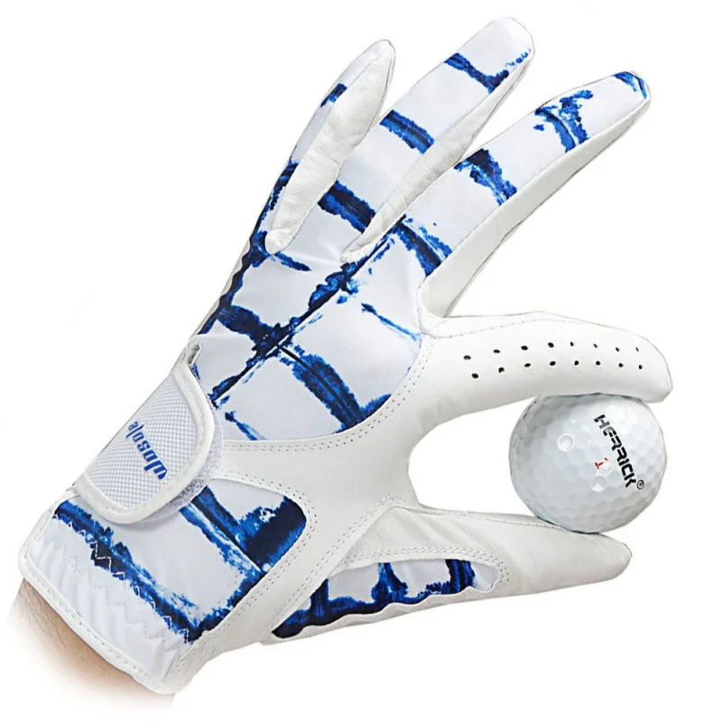 Golf Gloves Men's Golf Magic Color Sheepskin Fashion Color Wear-Resistant Breathable Left Hand Single