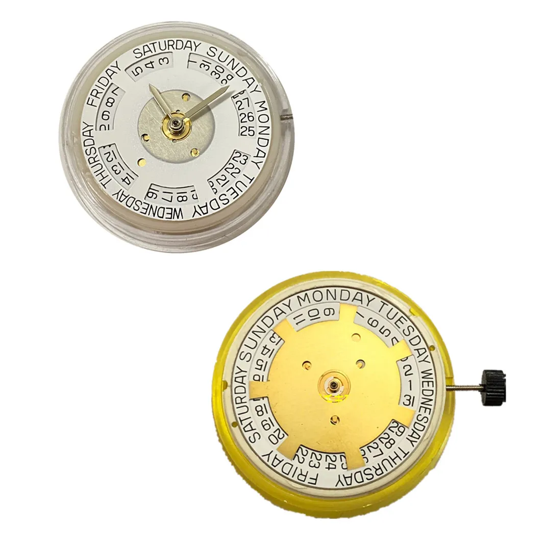 

2 Colors 26mm 28800bph Dual Calendar Mechanical Automatic Self-Winding Watch Movement Replacement For ETA 2834-2
