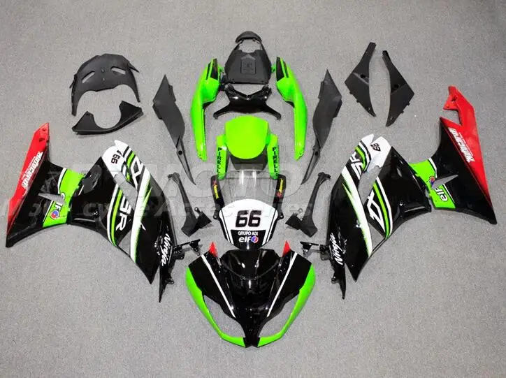 

Injection New ABS Fairings Kits Fit For Kawasaki Ninja ZX-6R ZX6R 2009 2010 2011 2012 09 10 11 12 Bodywork Set Number 66
