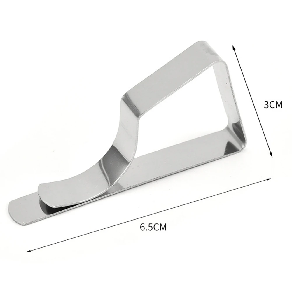 

Fixing Clip Tablecloth Holders Table Cloth Clips Picnic Stainless Steel Triangle Tablecloth Clip Wedding 6.5*3cm