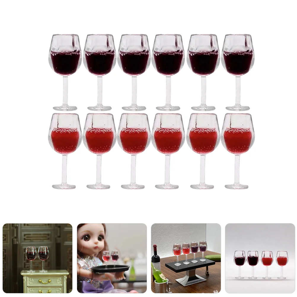 24 шт. мини-чашки для очков реалистичные миниатюрные имитация стрела из смолы