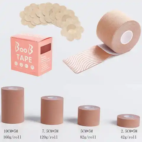 New Adhesive Breast Lifting Tape Women's Chest Cloth Sticker Big Breast Gathering Disposable Breast Sticker Elastic Bandage