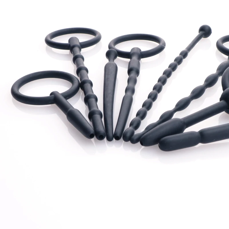 8pcs Urethra Sounding Silicone Urethral Dilator Male Masturbator Soft Penis Sounds Set Plugs Rod Sex Toys For Men Gay Shop - купить по
