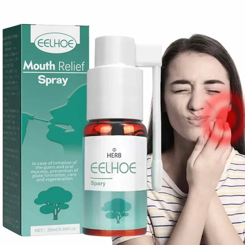 

25ml Portable Mouth Relief Mouth Spray Halitosis Oral Ulcer Care Spray Protect Teeth Clean Health Care Mouth Relief Spray