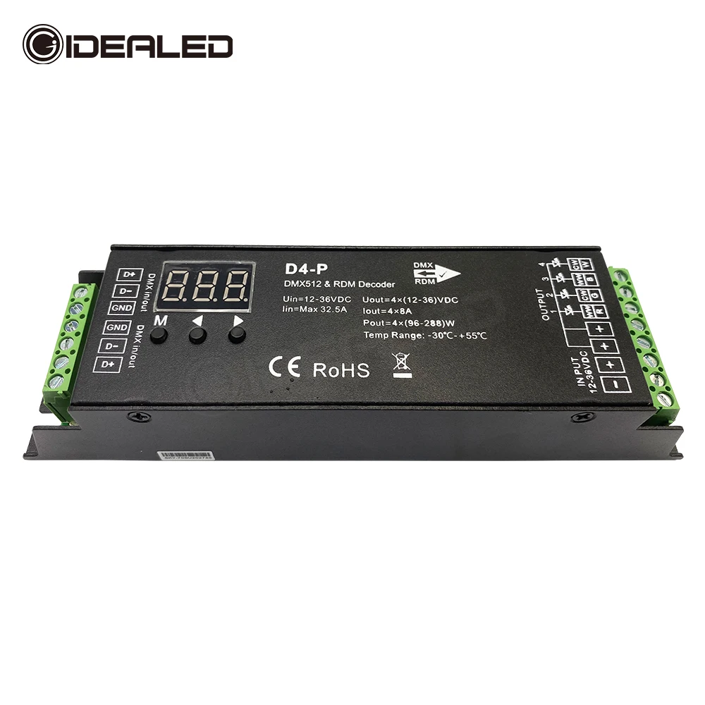 На возраст от 12 до 36V DMX 512 панель расшифровки жидкокристаллического дисплея на