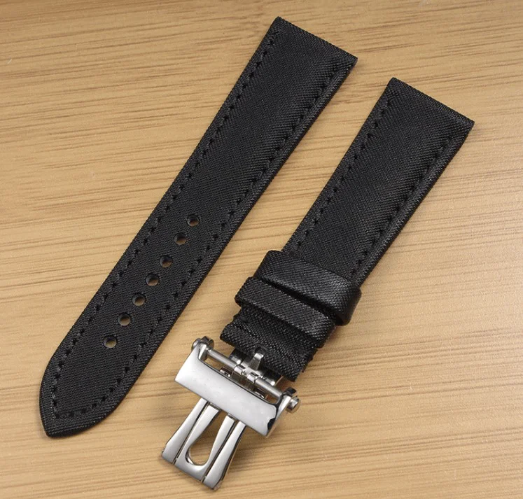 23mm Nylon Watch Strap Folding Buckle Needle Buckle Watchband For Fit Blancpain Fifty Fathoms Watch