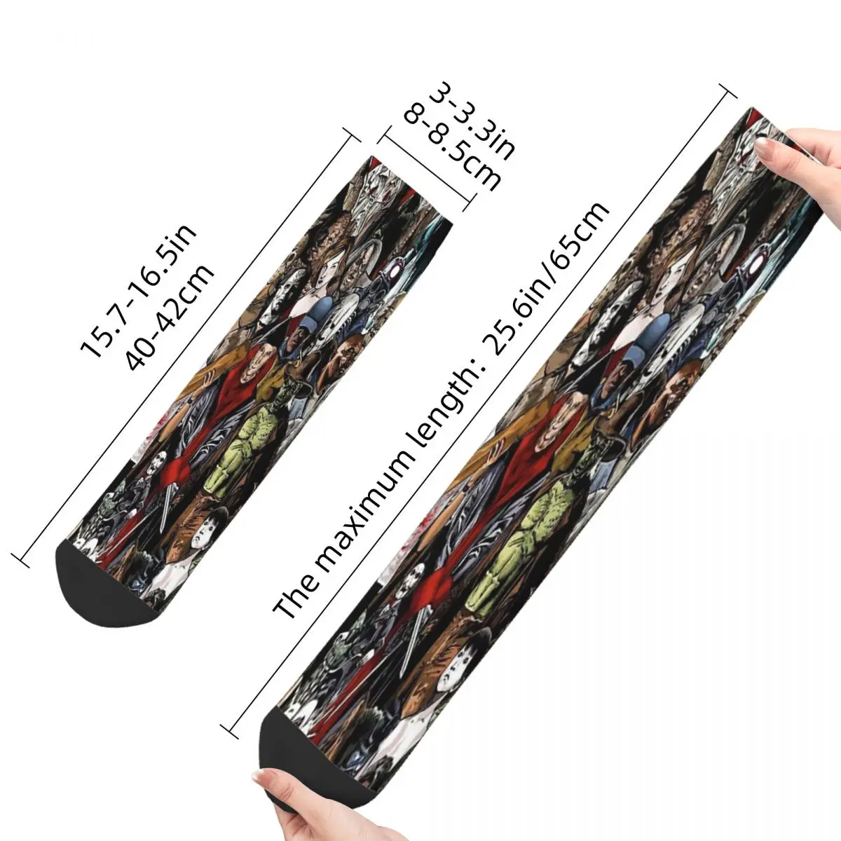 Фото Носки из фильма ужасов мужские женские зимние чулки Харадзюку №5