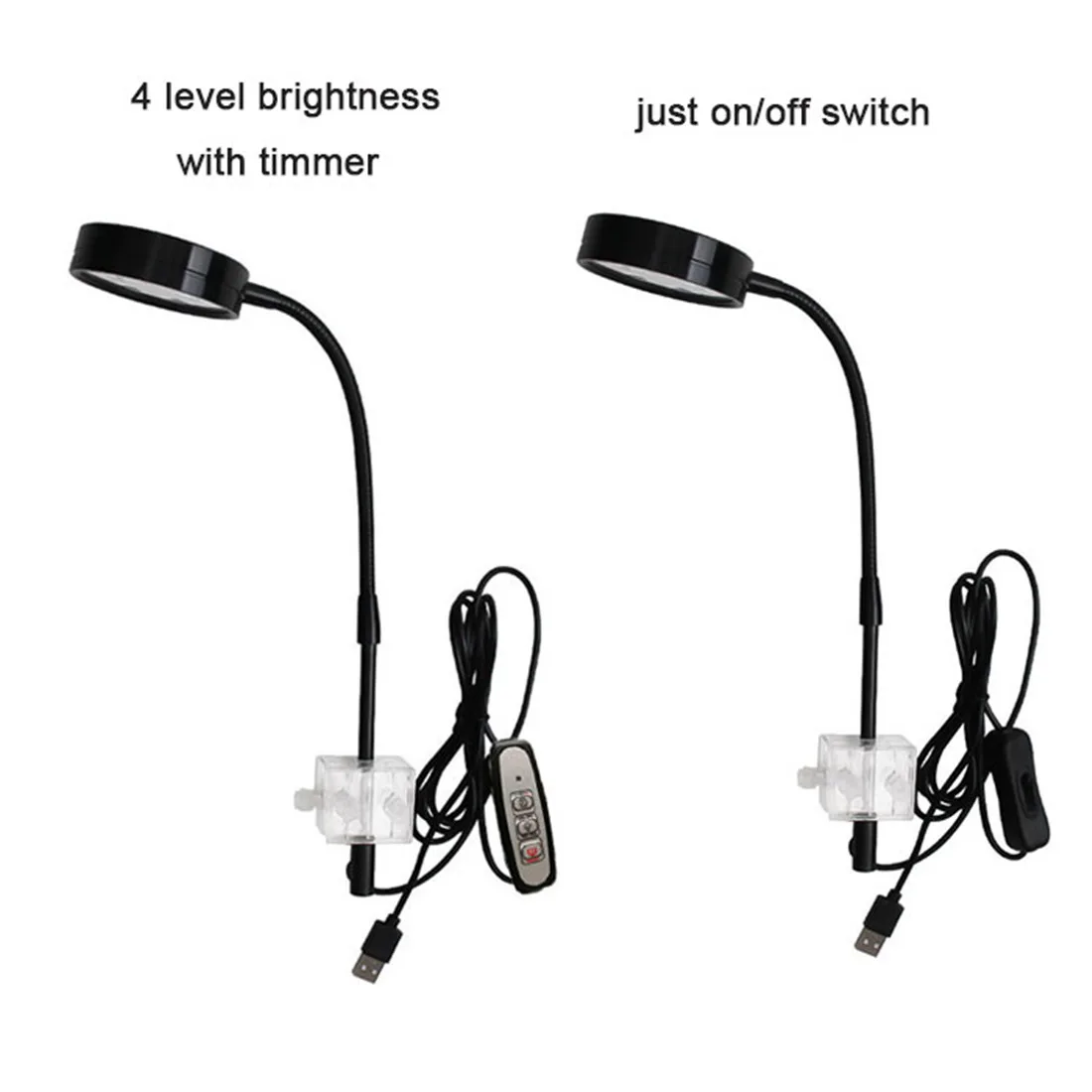 Зажим для аквариума полный спектр 4 уровня яркости зажим бака светильник