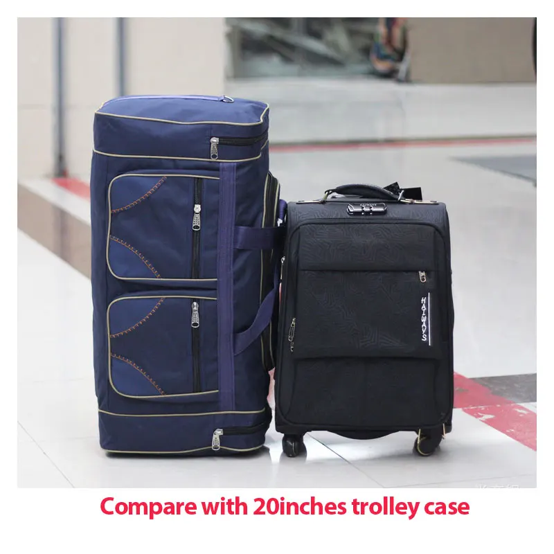 80L Men's Waterproof Luggage Gym Bag Nylon Travel Training Fitness Bags Women Outdoor Large Shoulder Duffle Sports Handbag XA53D