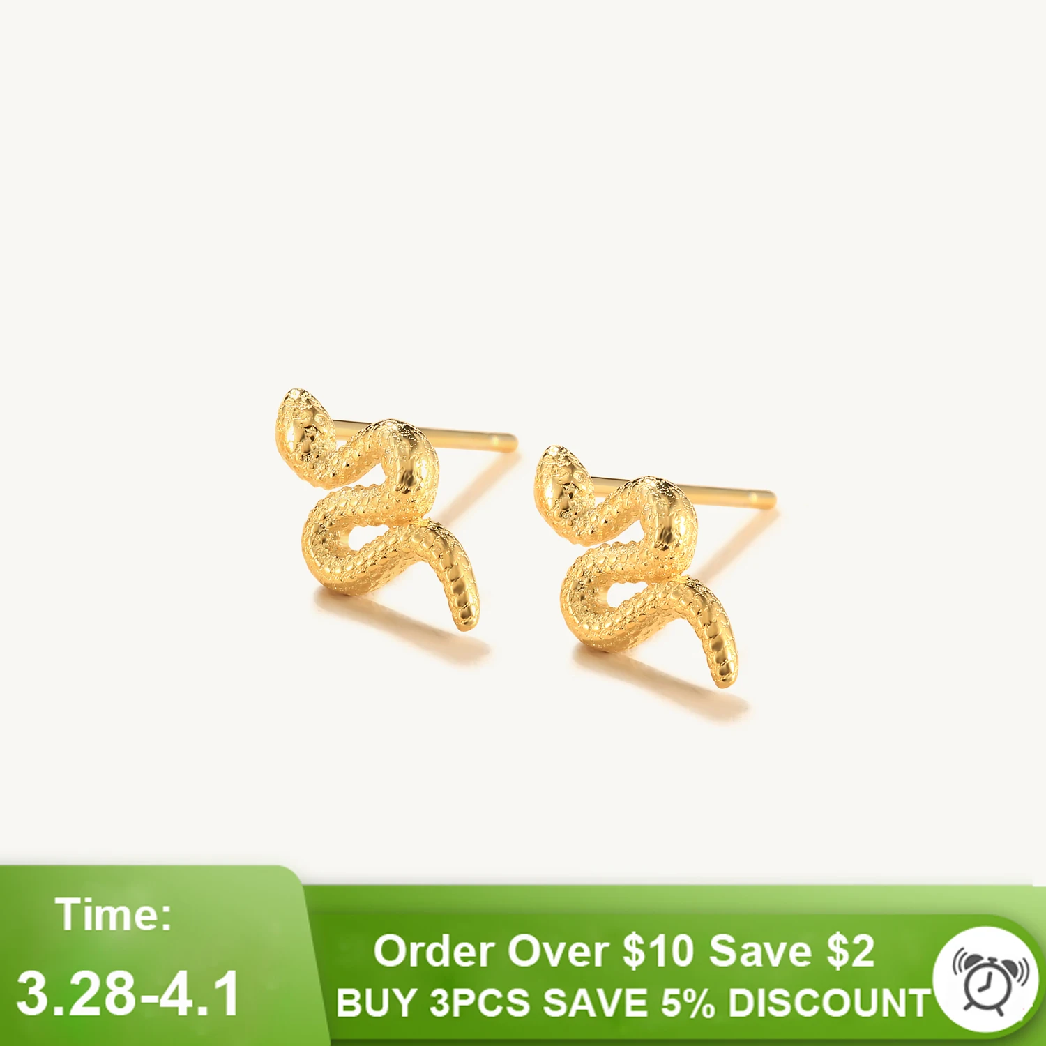 

CANNER Gold Color Snake Earrings For Women Men 925 Sterling Silver Punk Gothic Pierced 2022 Fashion Jewelry Accessories Brinco