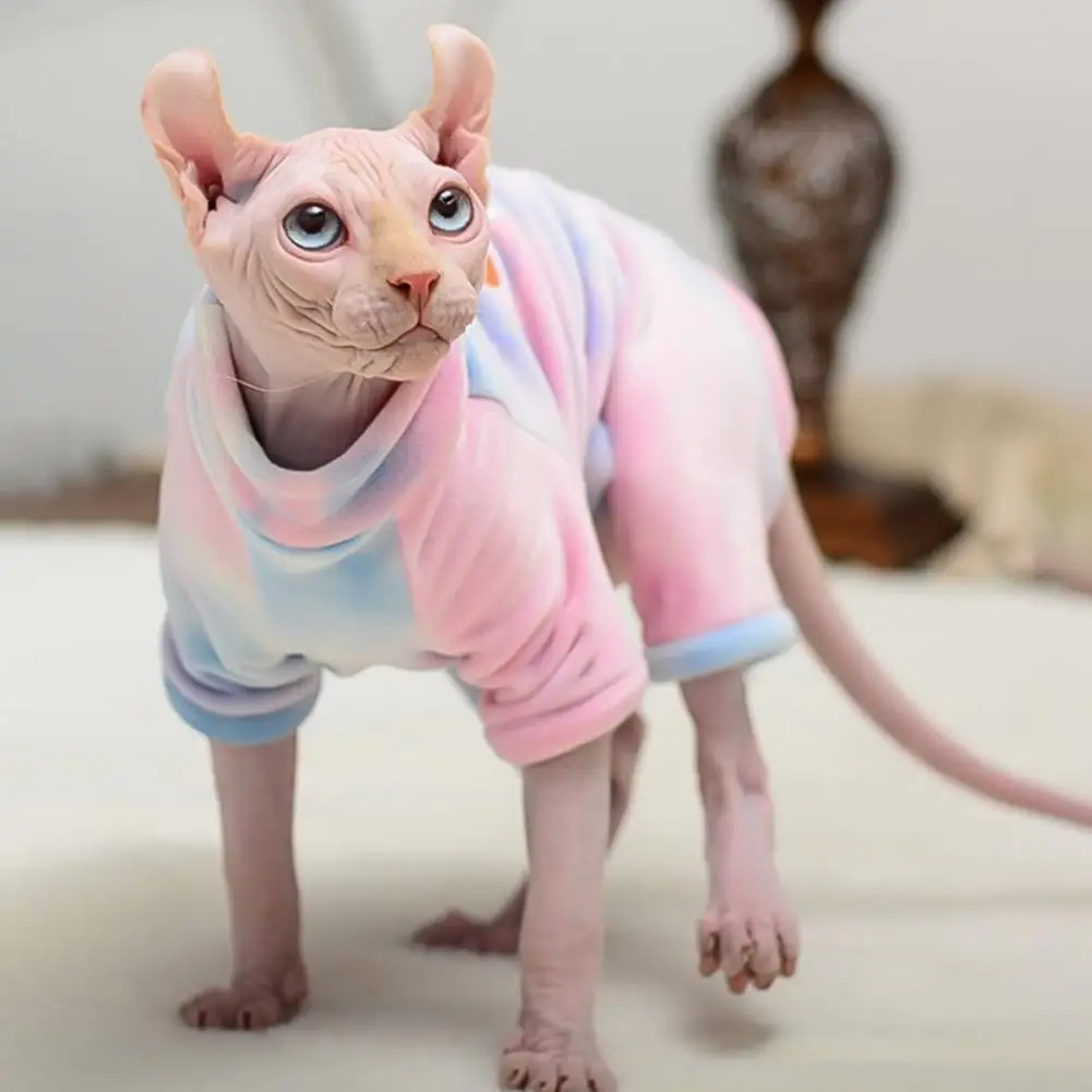 

Комбинезон для кошек, сверхмягкий дышащий зимний комбинезон для кошек, одежда для домашних животных с четырьмя ногами