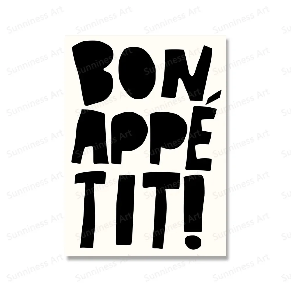 

Печать на холсте "Bon Appetit"