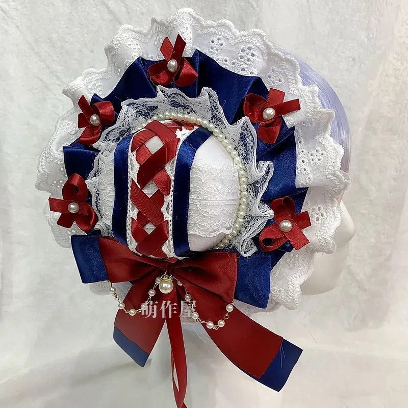 

CON Japanese New Original Lolita Top Hat Soft Girl Daily Versatile Bow Top Hat Accessories