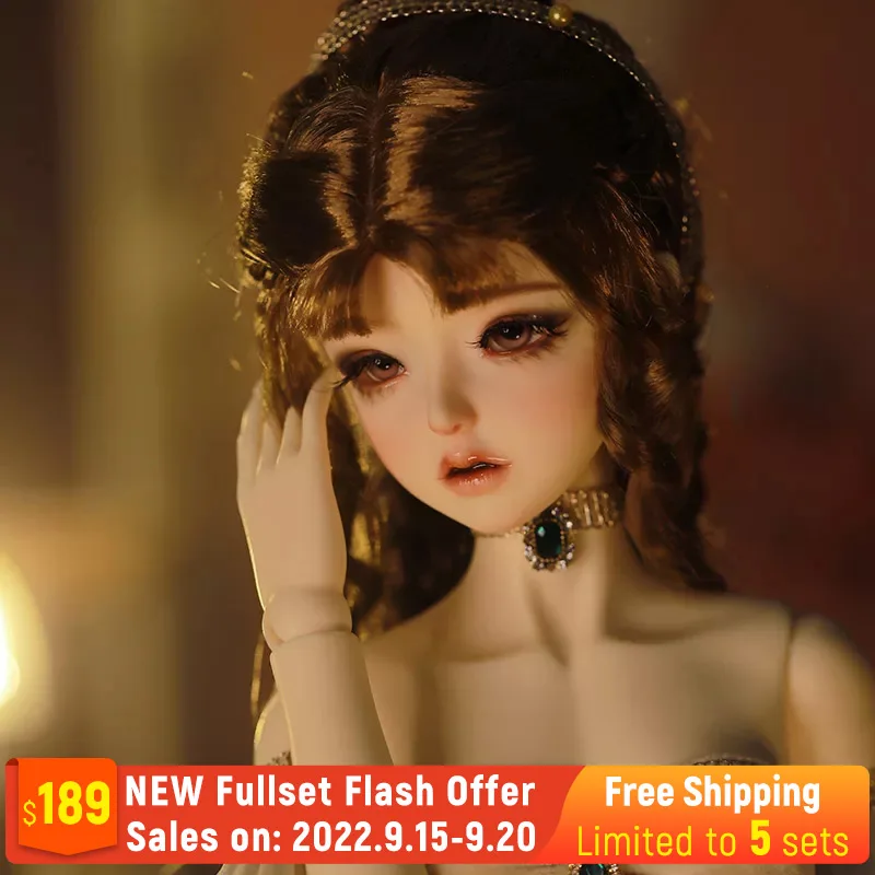 Fantasy Angel 1/3 BJD Doll Hera Elegant Lady In Fishtail Dress With Wavy Hem  Ball Jointed Dolls